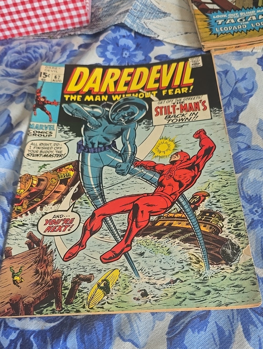 1970 Marvel, " Daredevil " # 67, Stilt-Man appears
